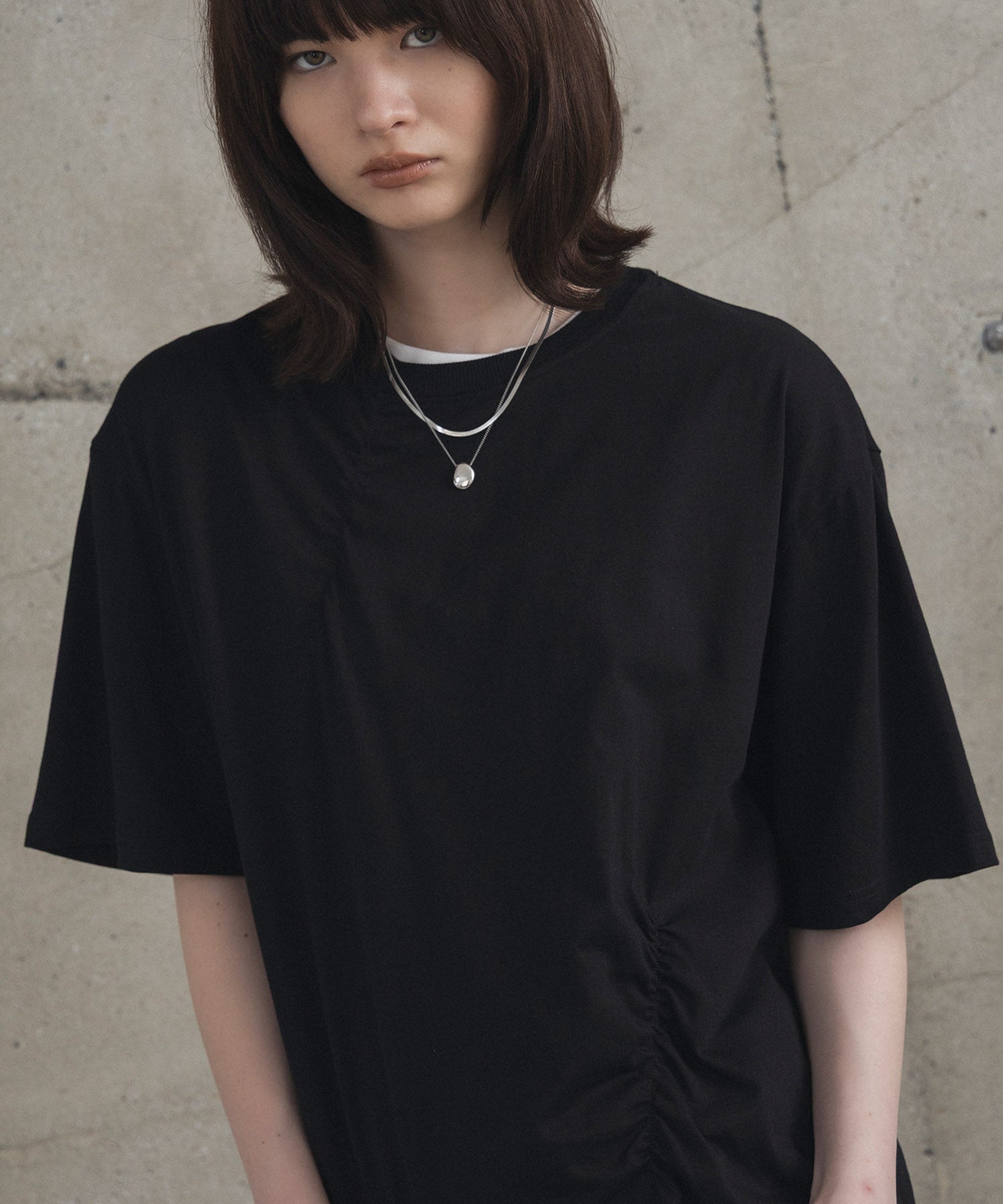 Tuck-Detail T-Shirt / タックディテールTシャツ
