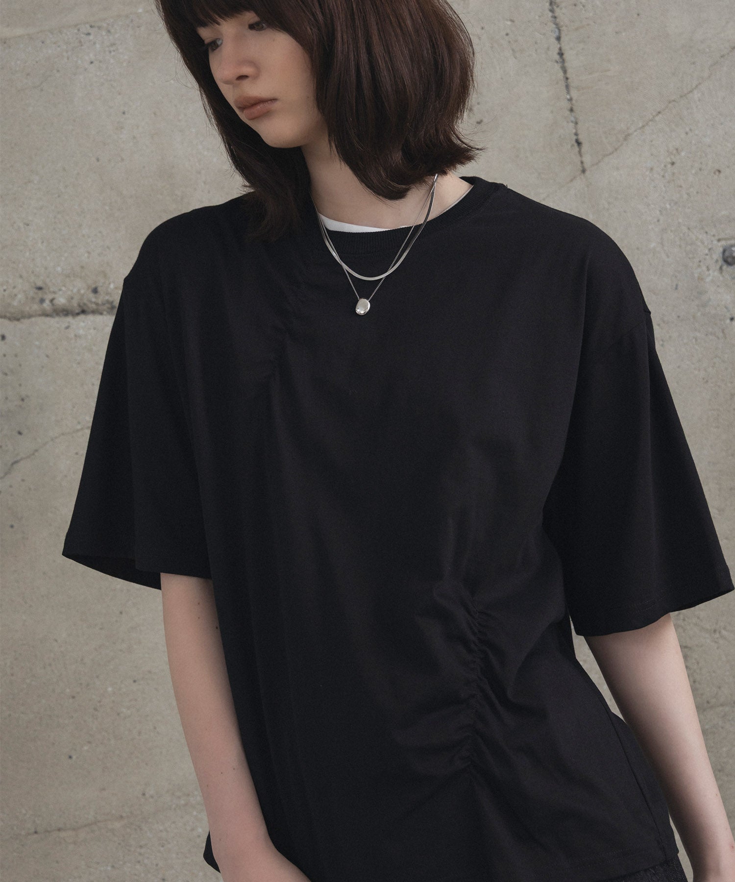 Tuck-Detail T-Shirt / タックディテールTシャツ
