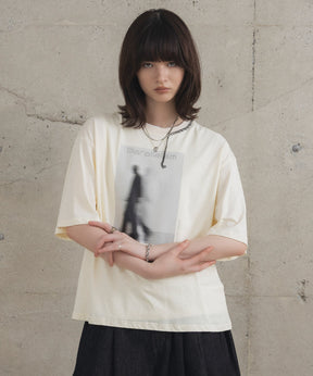 Neck Stitch Photo Graphic T-Shirt / ネックステッチ 写真グラフィックTシャツ