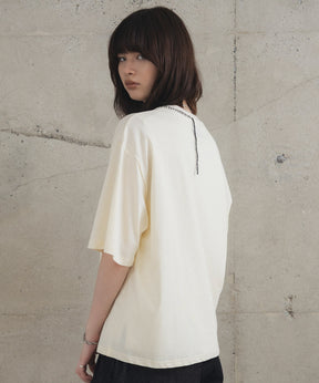 Neck Stitch Photo Graphic T-Shirt / ネックステッチ 写真グラフィックTシャツ
