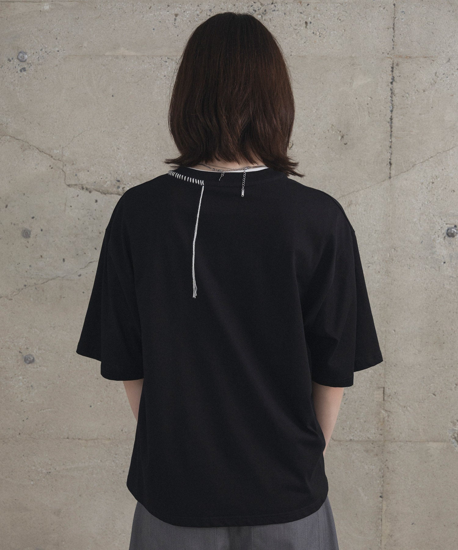 Neck Stitch Photo Graphic T-Shirt / ネックステッチ 写真グラフィックTシャツ
