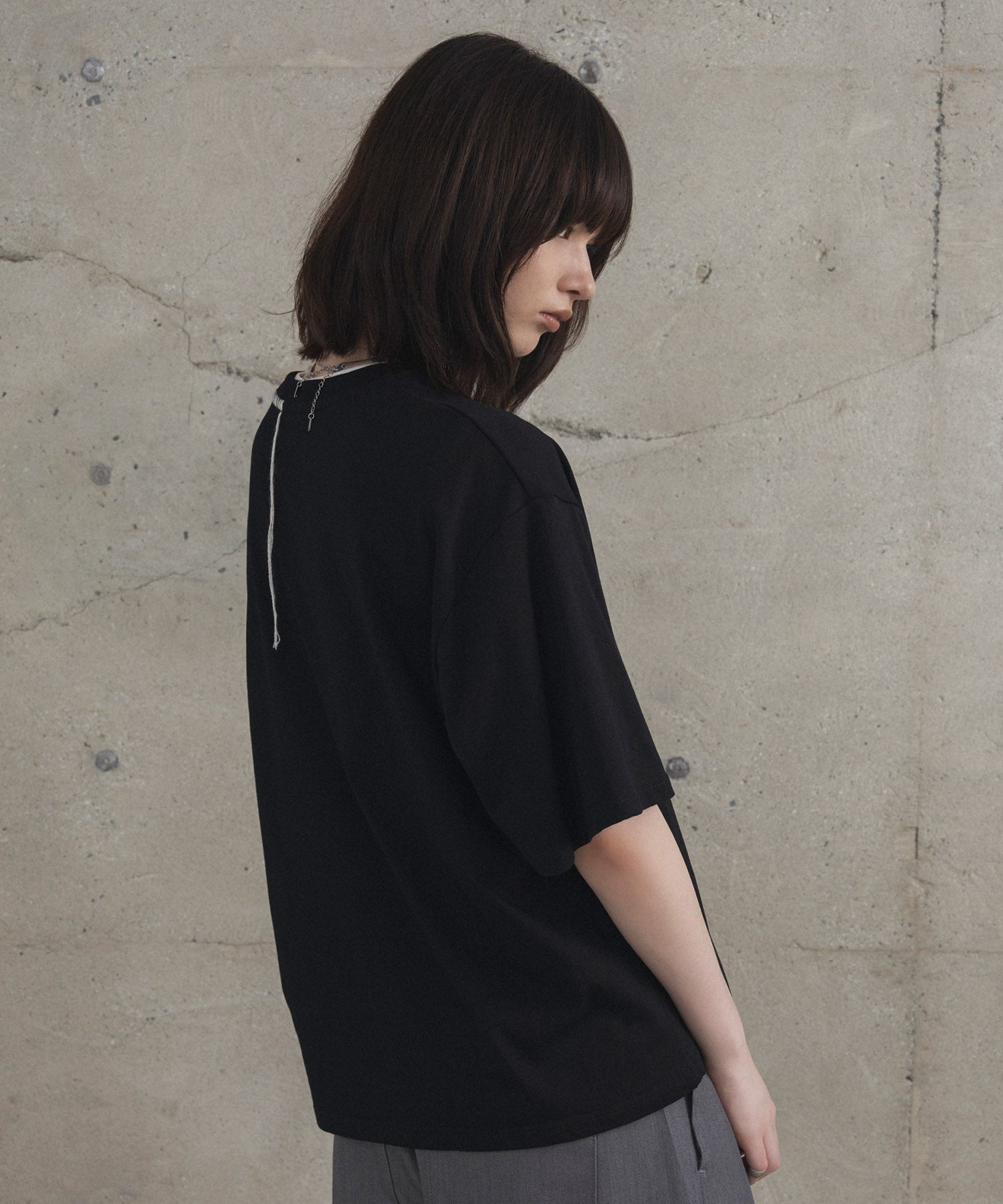 Neck Stitch Photo Graphic T-Shirt / ネックステッチ 写真グラフィックTシャツ