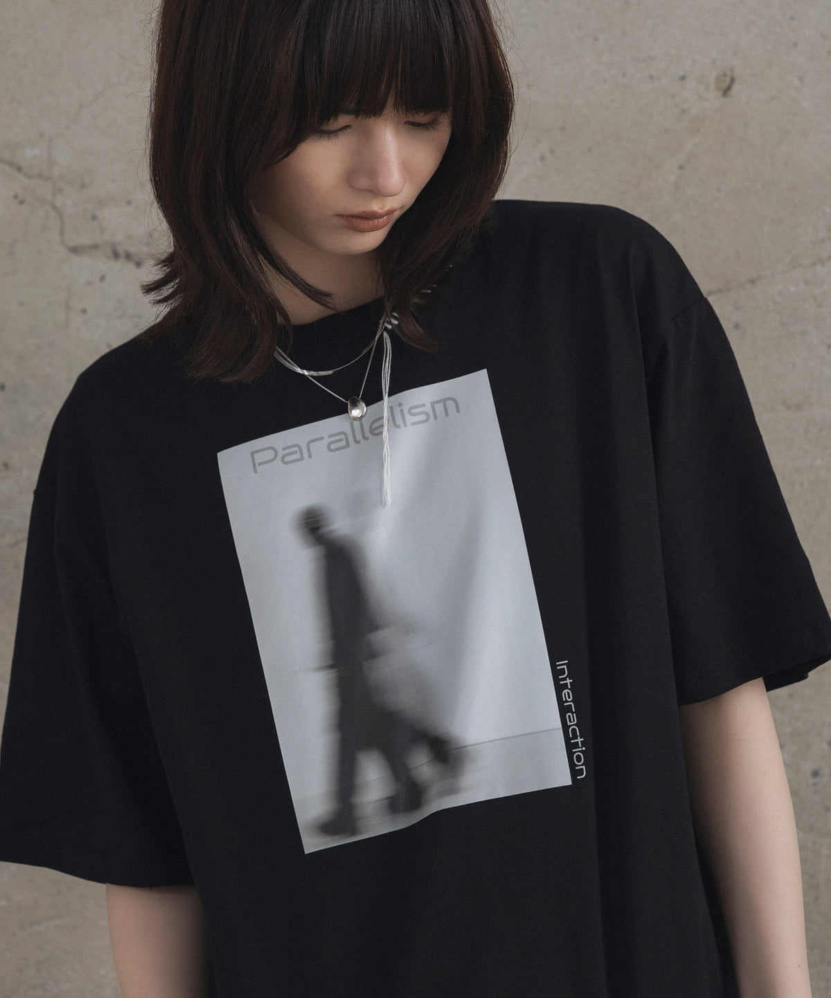 Neck Stitch Photo Graphic T-Shirt / ネックステッチ 写真グラフィックTシャツ