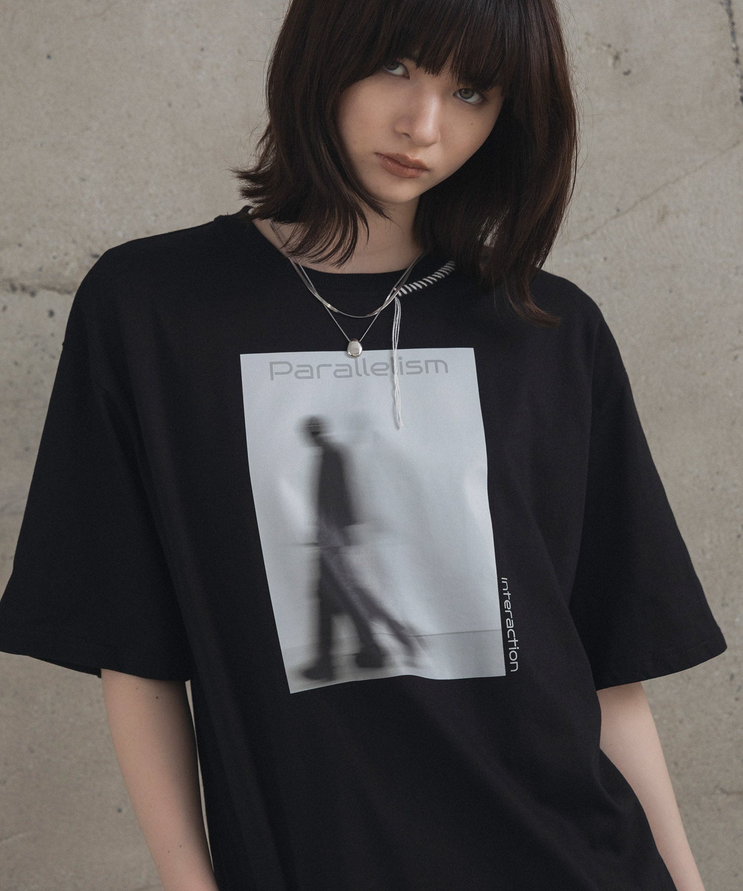 Neck Stitch Photo Graphic T-Shirt / ネックステッチ 写真グラフィックTシャツ