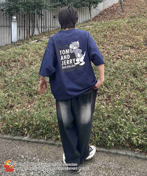 25SS【TOM&JERRY / トムトジェリー】トム ビッグシルエットバックプリントTシャツ