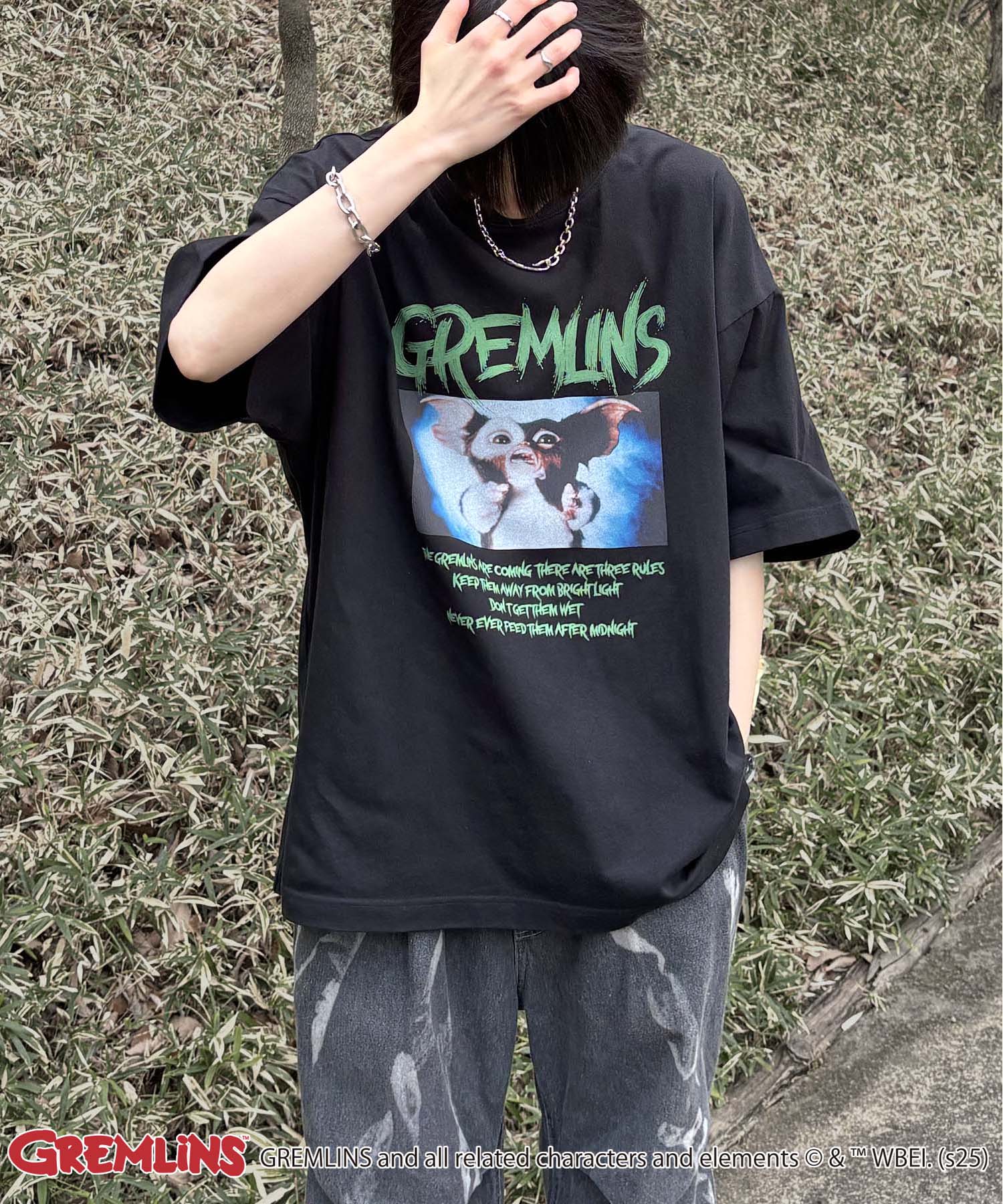 25SS【retro movie】GREMLINS ヴィンテージライク レトロ映画半袖Tシャツ