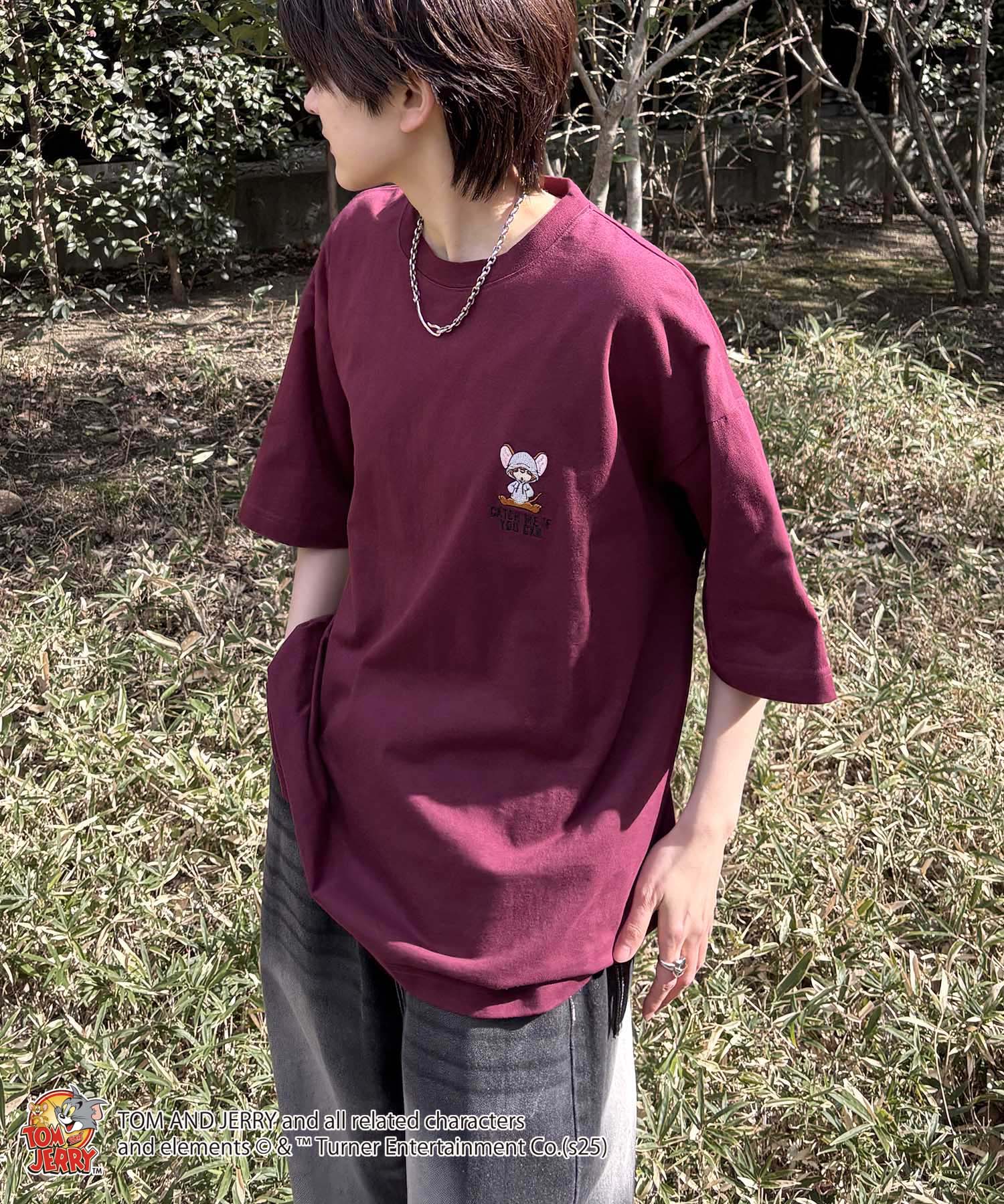25SS【TOM&JERRY / トムトジェリー】ジェリー ビッグシルエットバックプリントTシャツ