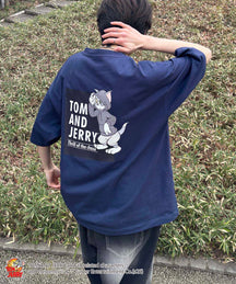 25SS【TOM&JERRY / トムトジェリー】トム ビッグシルエットバックプリントTシャツ