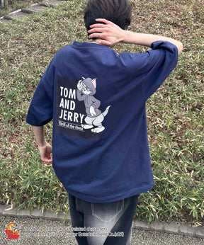 25SS【TOM&JERRY / トムトジェリー】トム ビッグシルエットバックプリントTシャツ