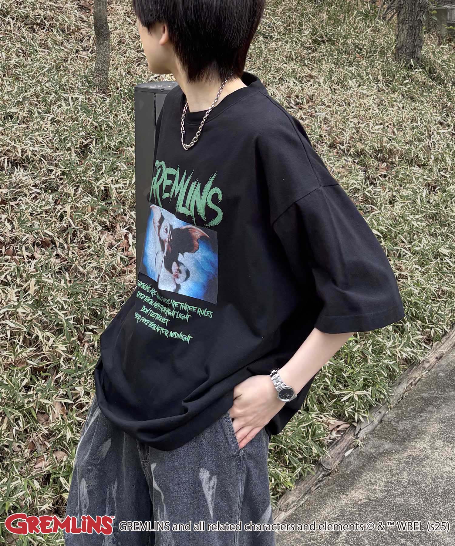 25SS【retro movie】GREMLINS ヴィンテージライク レトロ映画半袖Tシャツ