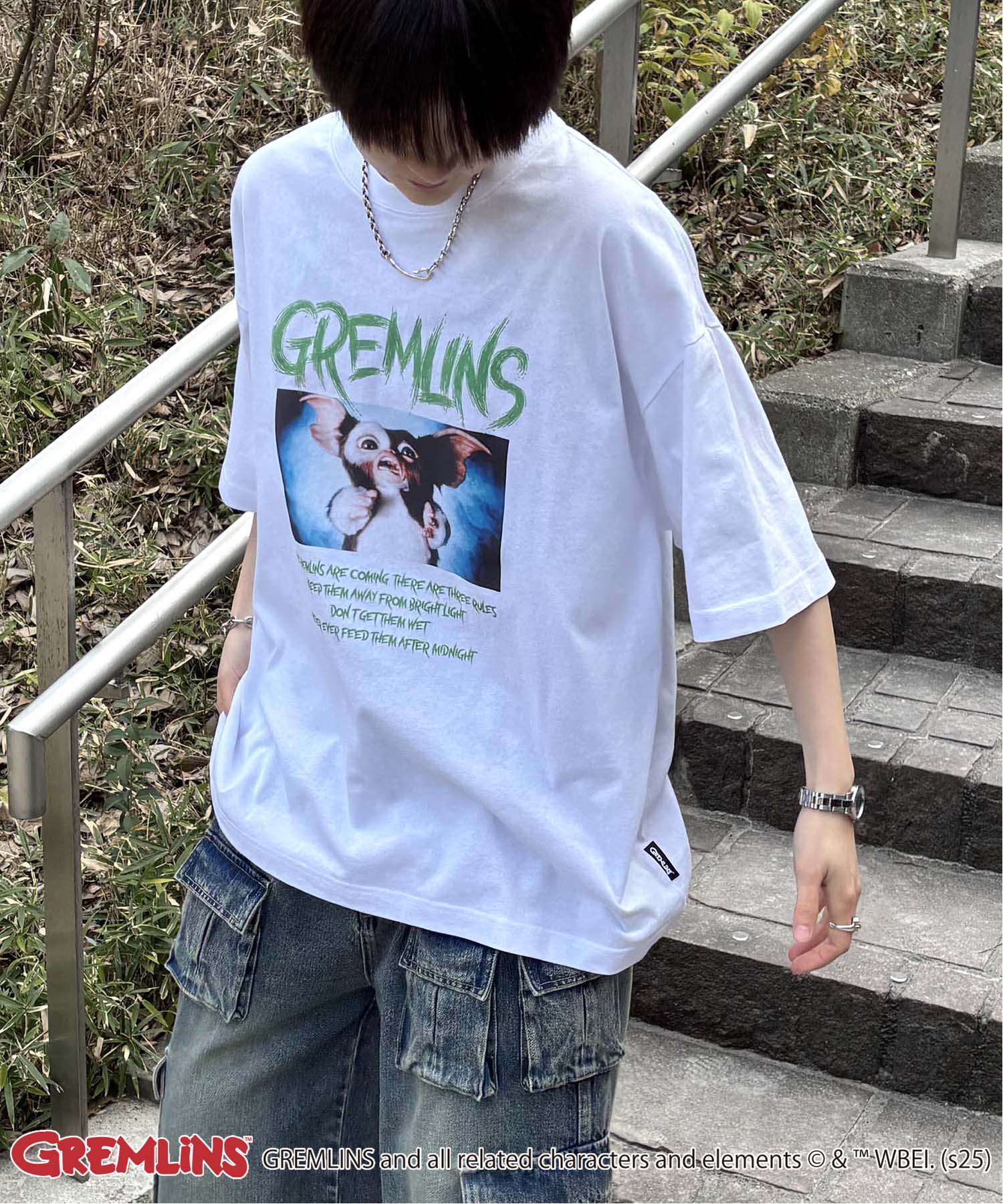 25SS【retro movie】GREMLINS ヴィンテージライク レトロ映画半袖Tシャツ