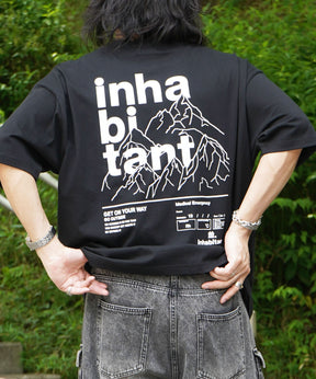 25SS【INHABITANT】ビッグシルエット バックプリント半袖Tシャツ