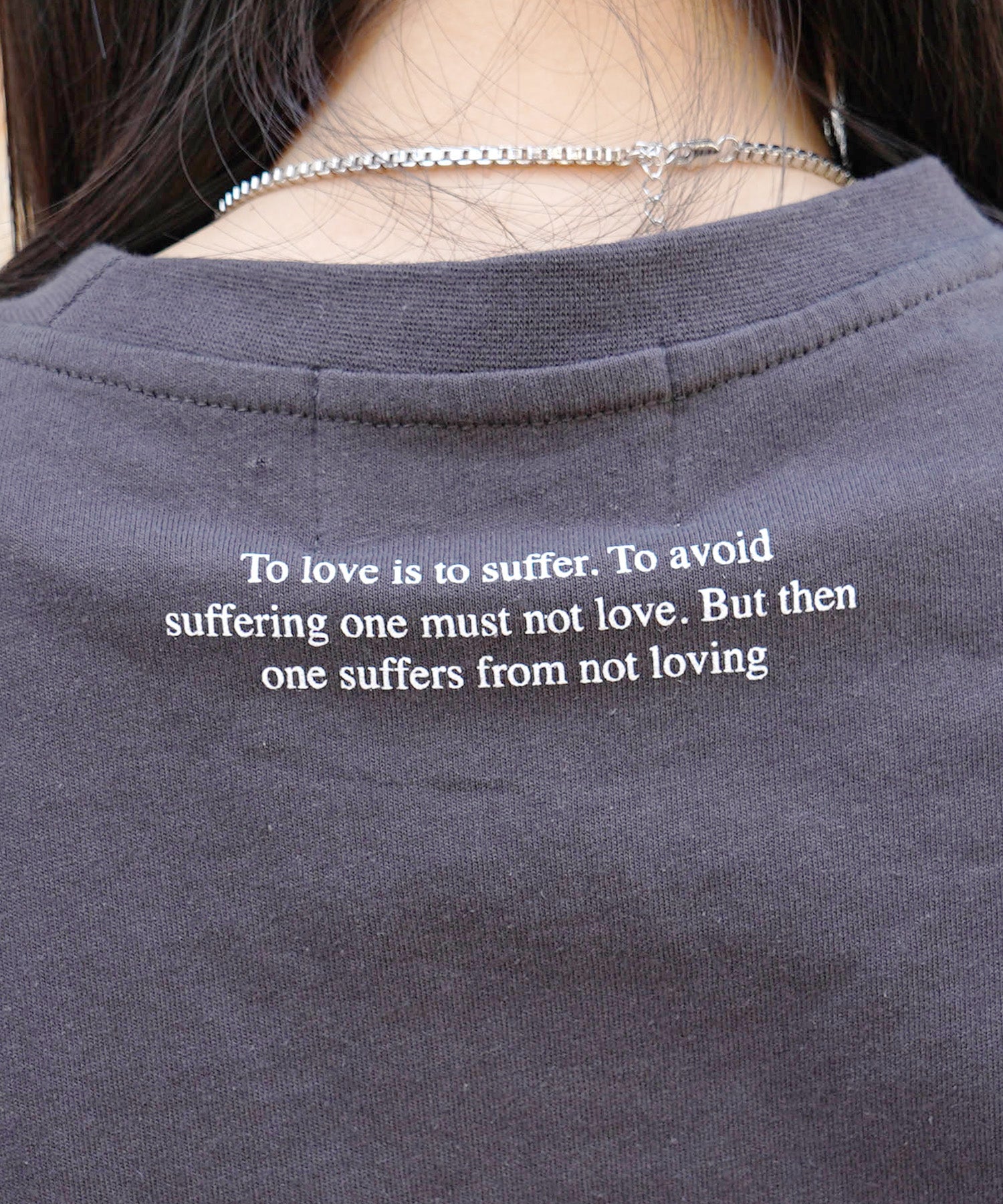 25SS ハートワンポイント刺繍 半袖Tシャツ