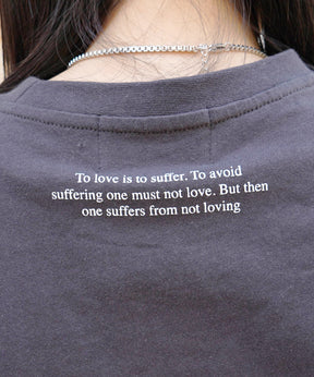 25SS ハートワンポイント刺繍 半袖Tシャツ