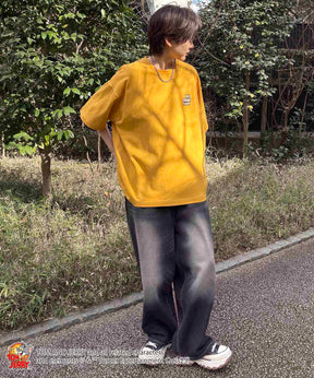 25SS【TOM&JERRY / トムトジェリー】足跡 ビッグシルエットバックプリントTシャツ