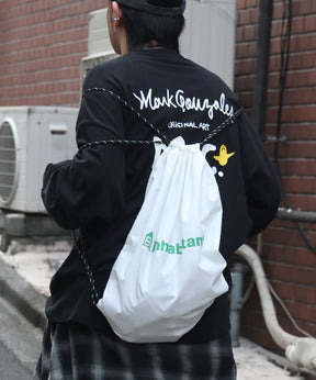 25SS【INHABITANT】ワンポイント ブランドロゴプリント ベーシック ナップザック