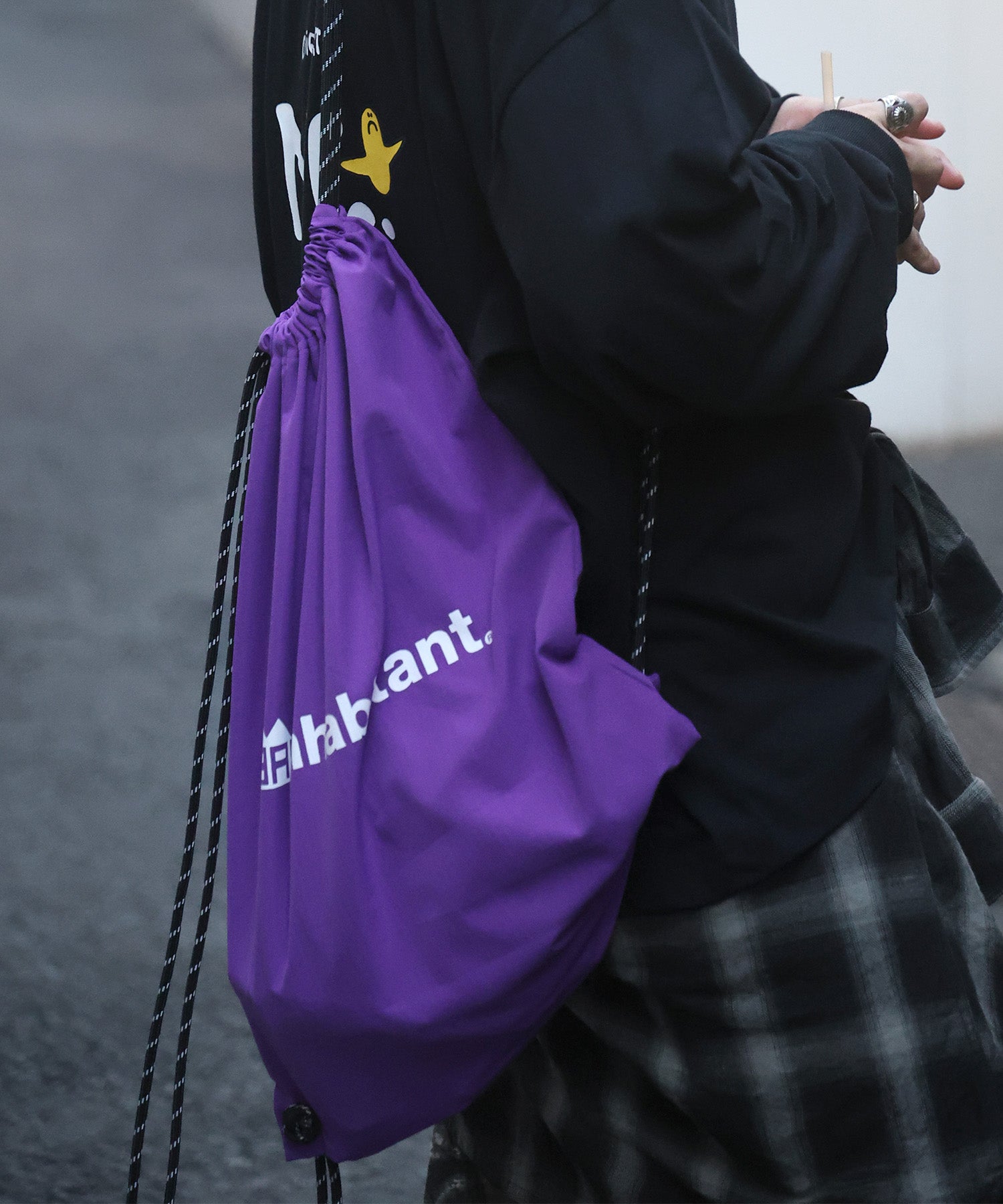 25SS【INHABITANT】ワンポイント ブランドロゴプリント ベーシック ナップザック