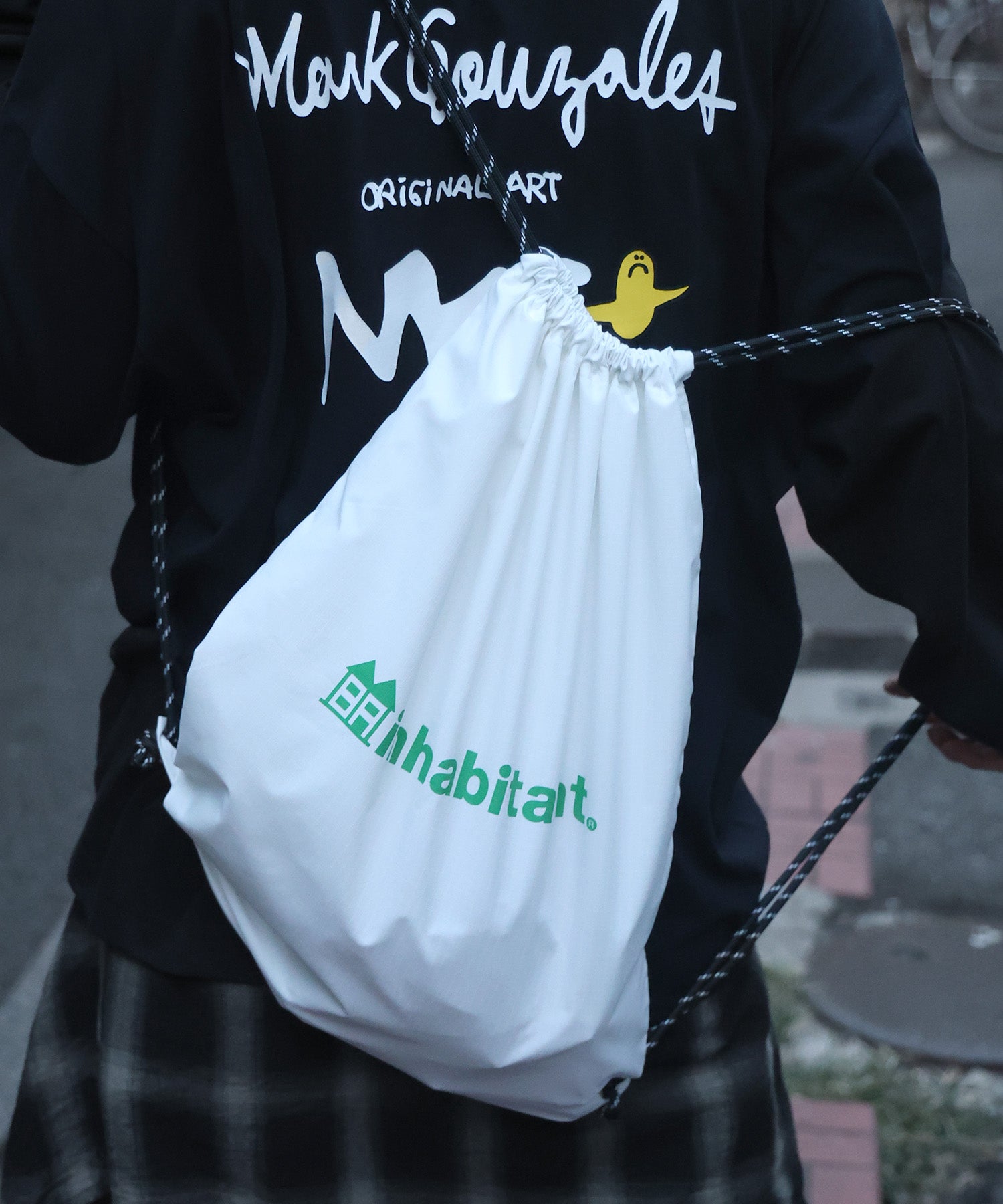 25SS【INHABITANT】ワンポイント ブランドロゴプリント ベーシック ナップザック