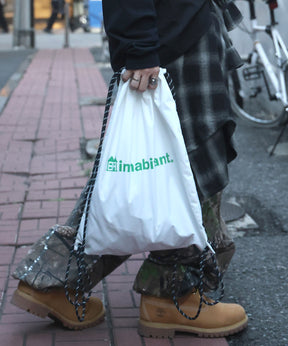 25SS【INHABITANT】ワンポイント ブランドロゴプリント ベーシック ナップザック