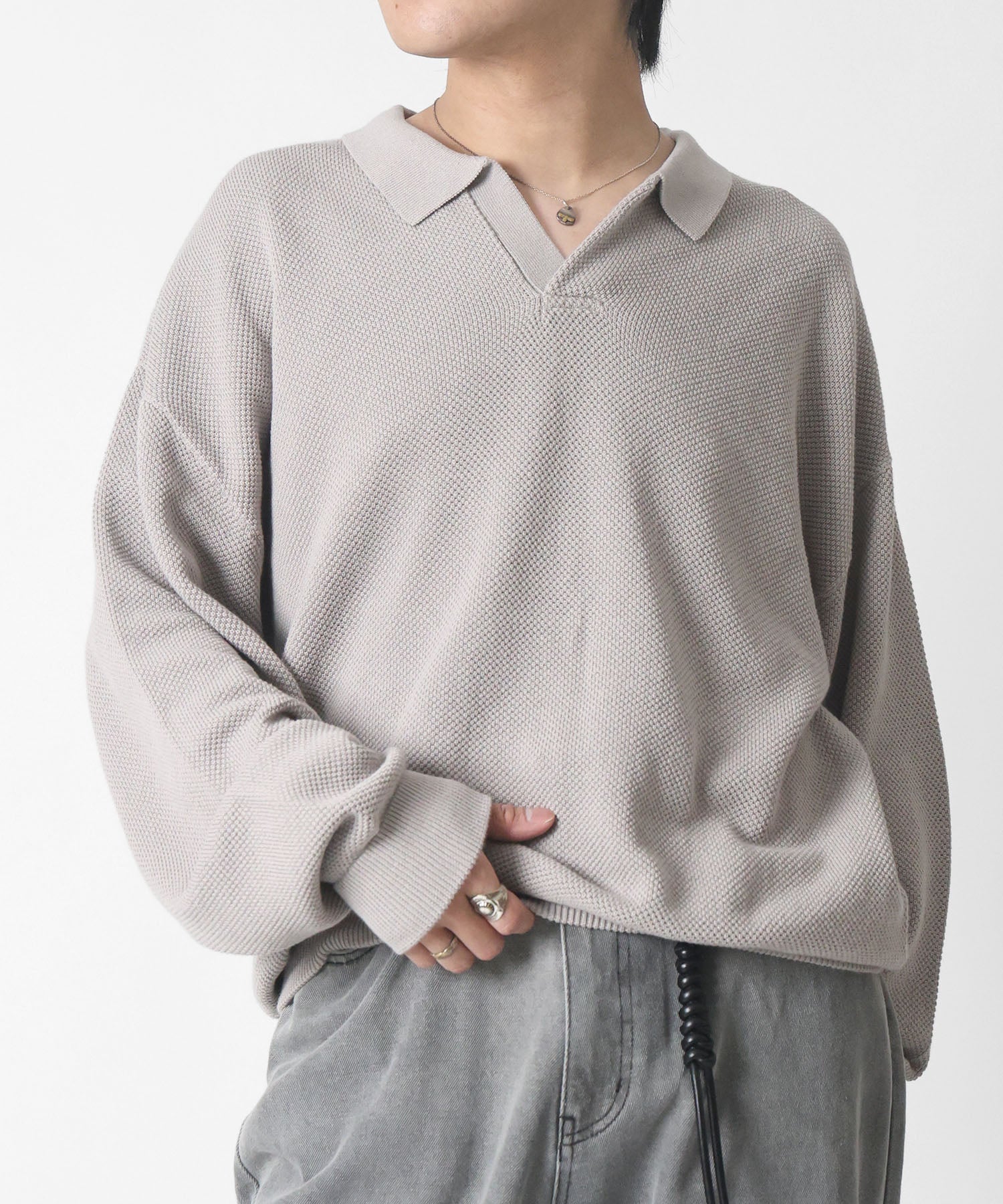 スキッパー ベーシックニット
