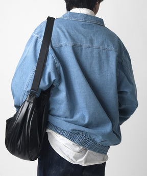 【新色追加】ビッグシルエット ヴィンテージライク ケミカルウォッシュ加工  ブルゾン デニムジャケット