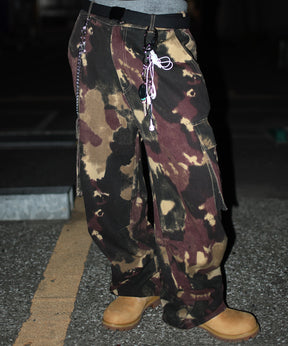 【Labordi / ラボード】ツリーカモ柄 リアルツリー オーバーサイズ ミリタリーワイドカーゴパンツ