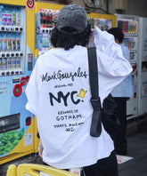 【MARK GONZALES ARTWORK COLLECTION / マークゴンザレス】ワンポイント刺繍 / エンジェルロゴバックプリント ビッグシルエットロンT