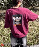 25SS【TOM&JERRY / トムとジェリー】ジェリー ビッグシルエットバックプリントTシャツ