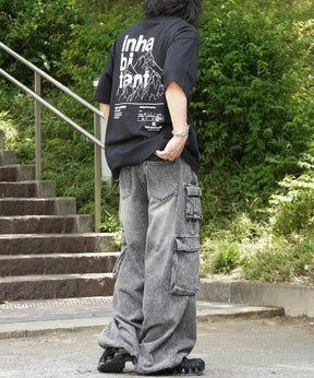 25SS【INHABITANT】ビッグシルエット バックプリント半袖Tシャツ