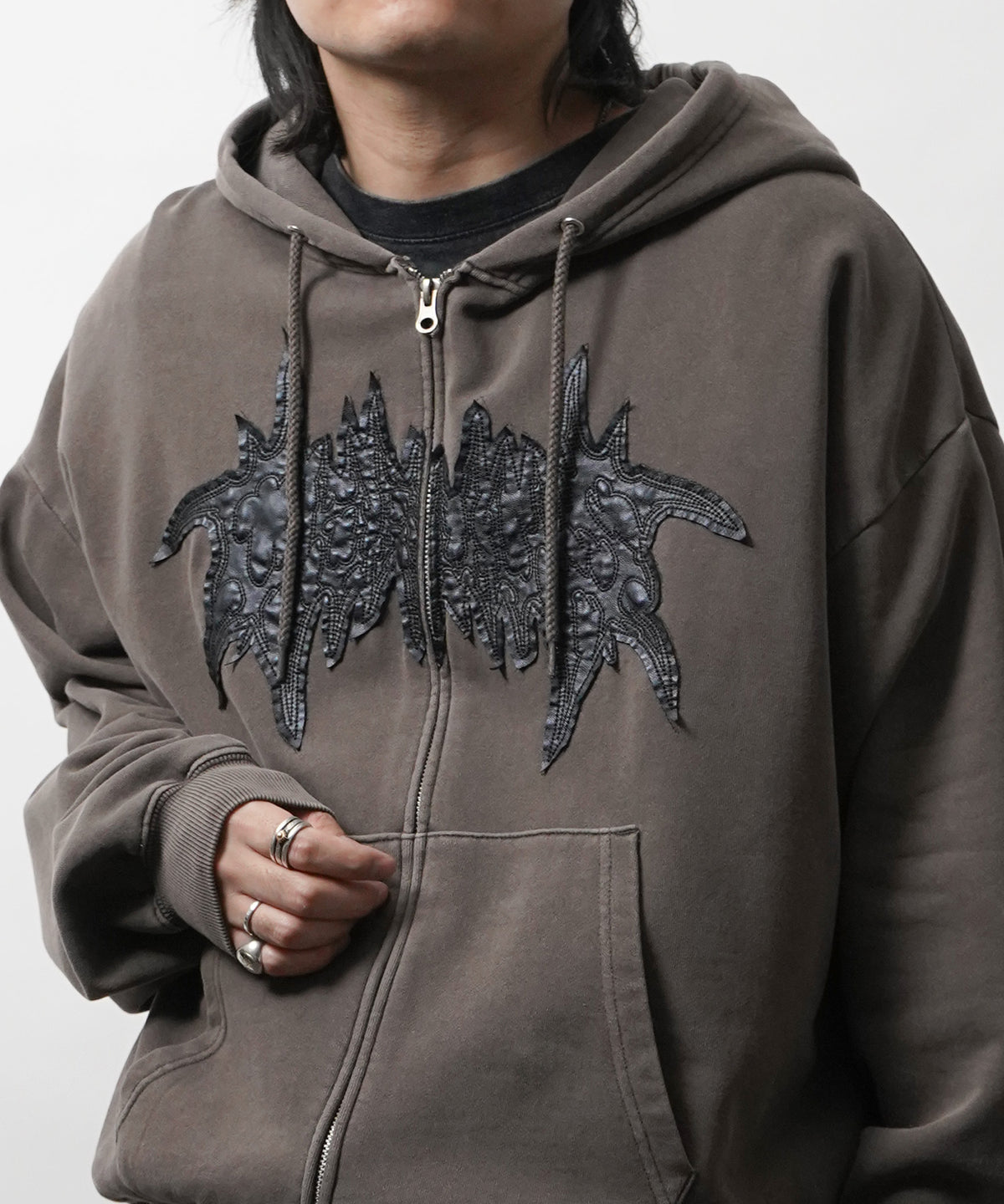 裏毛 ヴィンテージライク ZIPパーカー