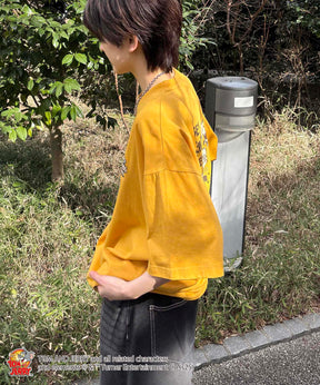 25SS【TOM&JERRY / トムトジェリー】足跡 ビッグシルエットバックプリントTシャツ