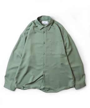 25SS ビッグシルエット バケットガール イラストバックプリントシャツ 長袖