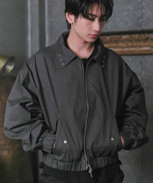 Peach Brushed Studded Blouson / ピーチ起毛スタッズブルゾン