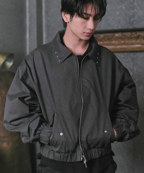 Peach Brushed Studded Blouson / ピーチ起毛スタッズブルゾン