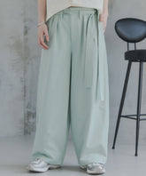 Belted Slacks Wide Pants / ベルト付きワイドパンツ