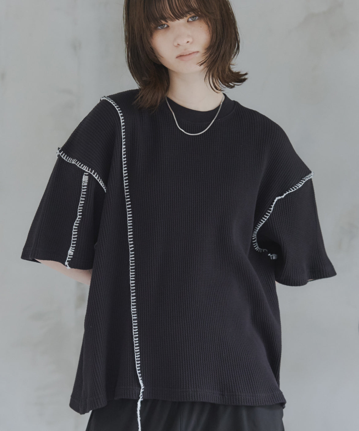 Stitch Knit T-Shirt / ステッチニットTシャツ
