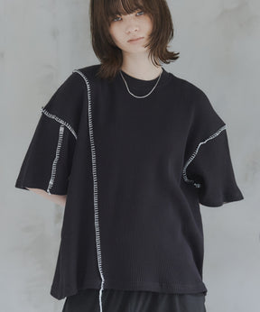 Stitch Knit T-Shirt / ステッチニットTシャツ