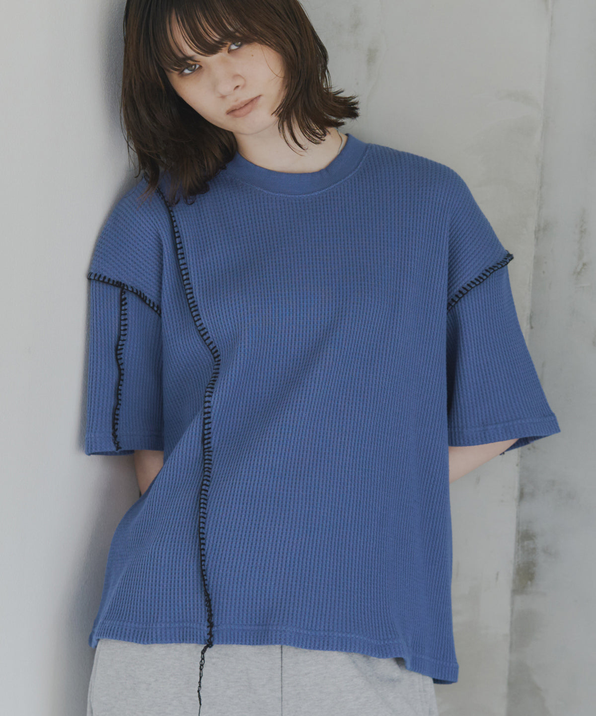 Stitch Knit T-Shirt / ステッチニットTシャツ