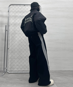 バックプリント ナイロン 中綿ブルゾン