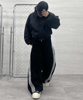 バックプリント ナイロン 中綿ブルゾン