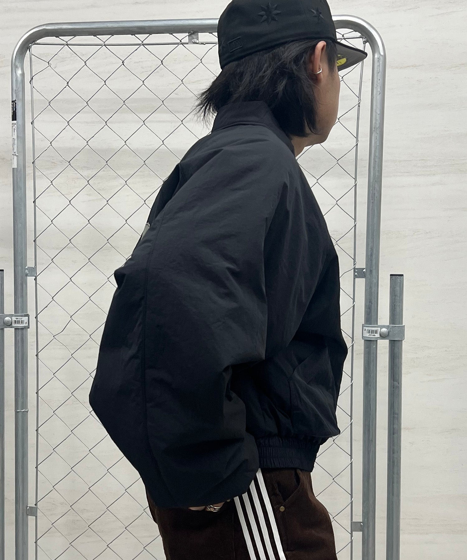 バックプリント ナイロン 中綿ブルゾン