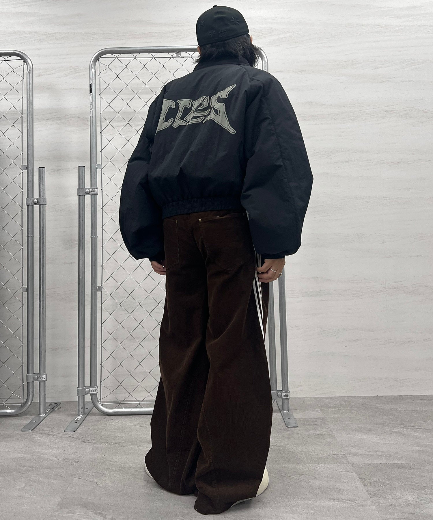 バックプリント ナイロン 中綿ブルゾン