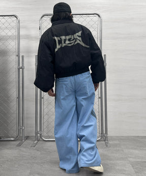 バックプリント ナイロン 中綿ブルゾン