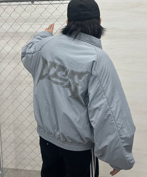 バックプリント ナイロン 中綿ブルゾン