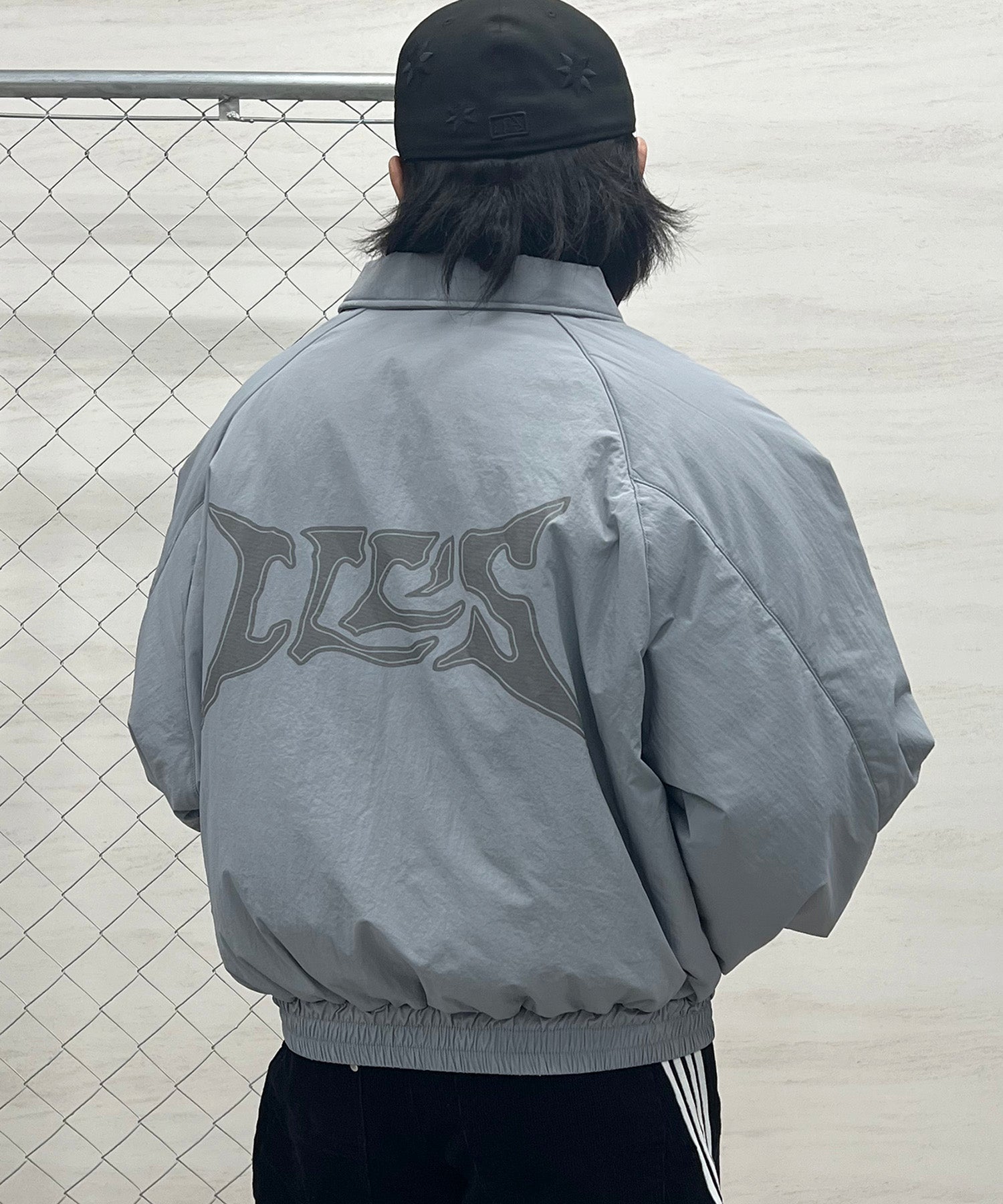 バックプリント ナイロン 中綿ブルゾン