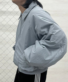 バックプリント ナイロン 中綿ブルゾン