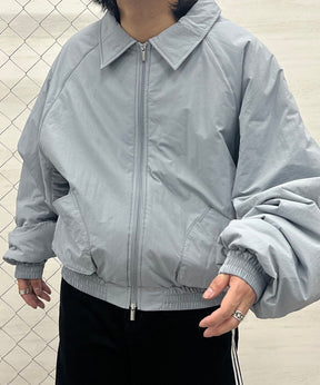 バックプリント ナイロン 中綿ブルゾン