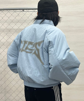 バックプリント ナイロン 中綿ブルゾン