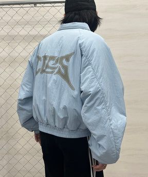 バックプリント ナイロン 中綿ブルゾン