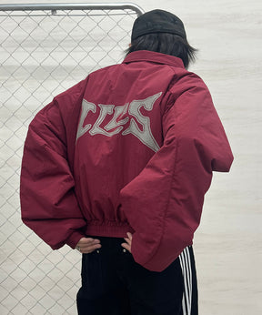 バックプリント ナイロン 中綿ブルゾン